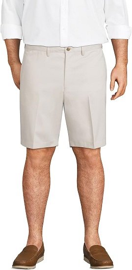 Mens Comfort Waist 9in Chino Shorts