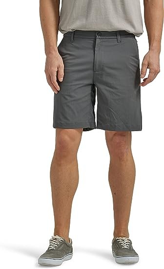 Men's Regular Fit Synthetic Flat Front Short