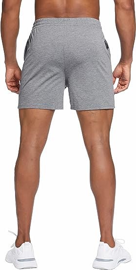 Mens 5.5 Inch Lounge Pajama Shorts Quick Dry Cotton Sleep Shorts