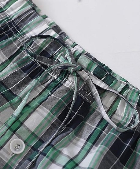 Men's Summer Cotton Pajamas Shorts Set